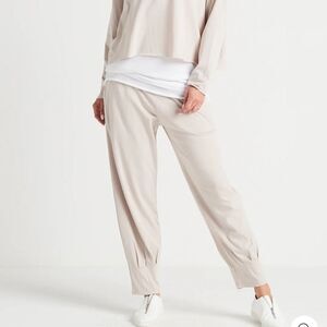 Planet By Lauren G Pima Cotton Pinched Pleat Relaxed Fit Pants 4 14-16 (Bx19)